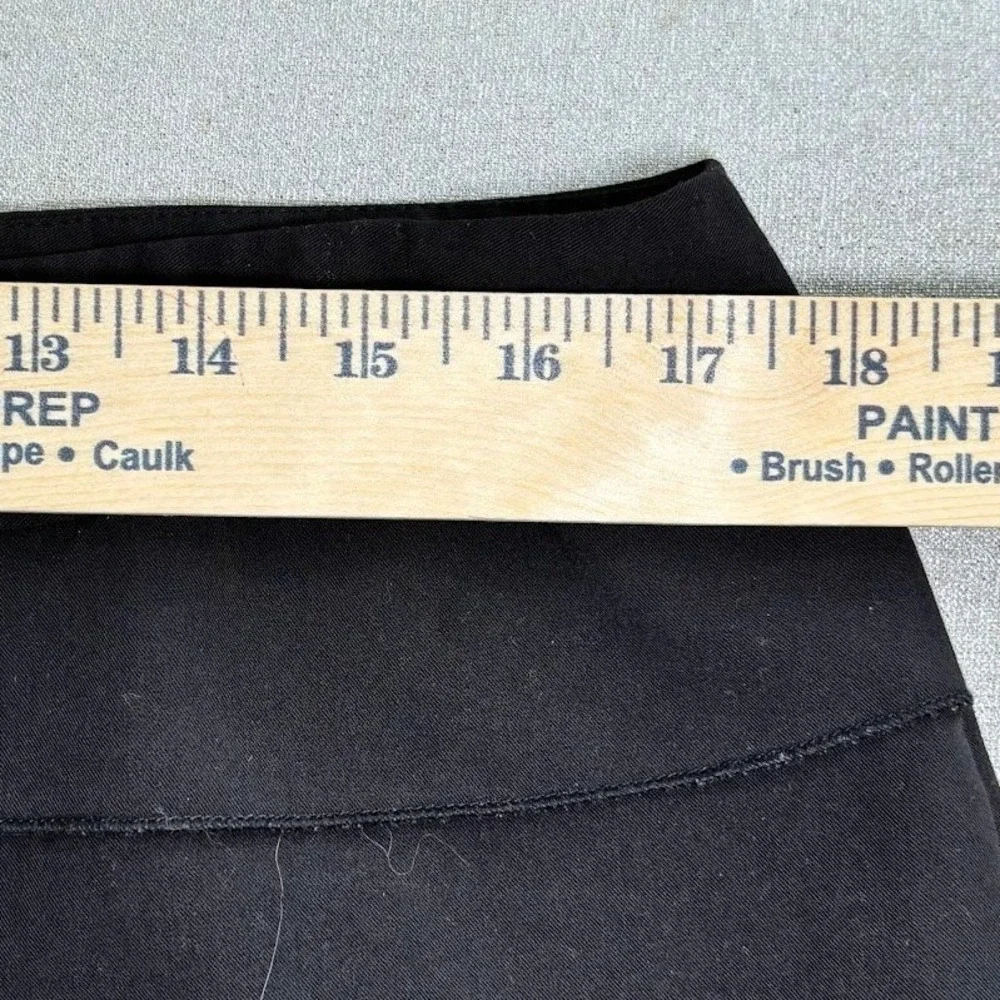 Larry Levine Pencil Skirt‎ Womens 14 Black Poly Blend Tiered Ruffle Chic Career